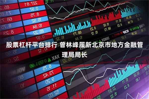 股票杠杆平台排行 曾林峰履新北京市地方金融管理局局长